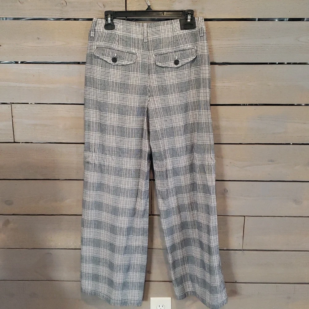 American Eagle Womens Gray Plaid Pants - Picture 2 of 5